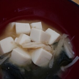 ☆豆腐とえのきの味噌汁